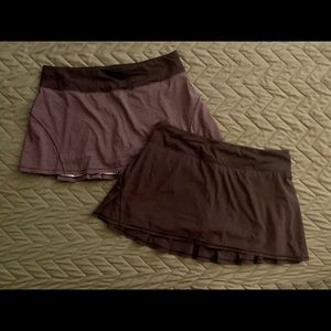 Lot of 2 Lululemon Pace tennis skirts !